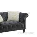 Canapé en velours ensembles de sofa salon de places meubles